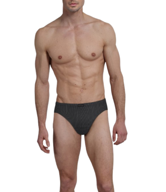 TOM TAILOR Alaska Mini Briefs 2P Black-Dark-Vertical Stripes