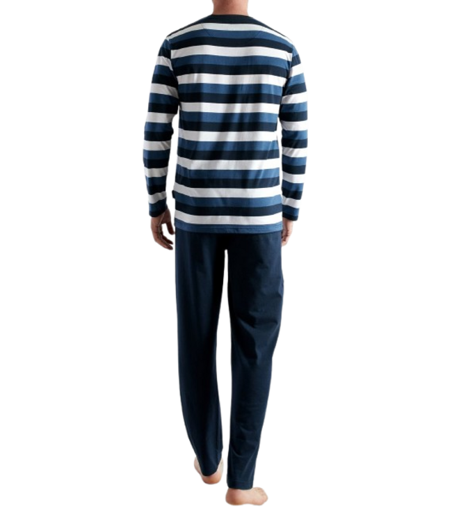 CECEBA Melbourne Long Sleepwear Blue Medium Horizontal Stripes