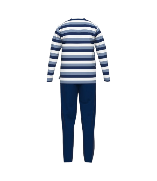 CECEBA Melbourne Long Sleepwear Blue Medium Horizontal Stripes