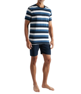CECEBA Melbourne Short Pyjama Blue Medium Horizontal Stripes