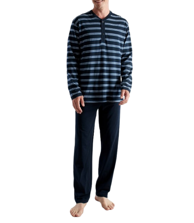 CECEBA Philadelphia Long Sleepwear Blue Dark Horizontal Stripes