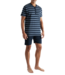 CECEBA Philadelphia Short Pyjama Blue Dark Horizontal Stripes