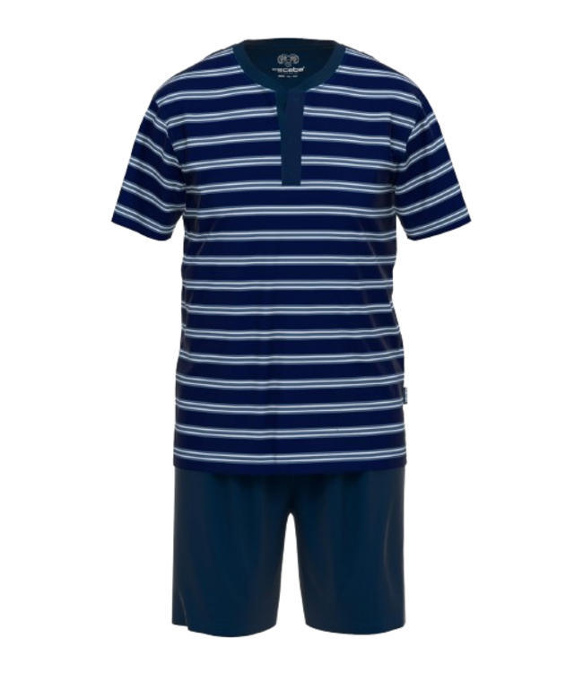 CECEBA Philadelphia Short Sleepwear Blue Dark Horizontal Stripes