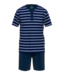 CECEBA Philadelphia Short Pyjama Blue Dark Horizontal Stripes