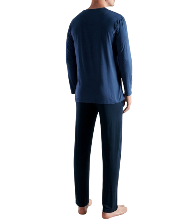 CECEBA Bamboo Long Sleepwear Blue Medium Solid