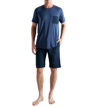 CECEBA Bamboo Short Sleepwear Blue Medium Solid