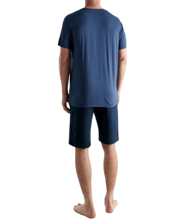 CECEBA Bamboo Short Pyjama Blue Medium Solid