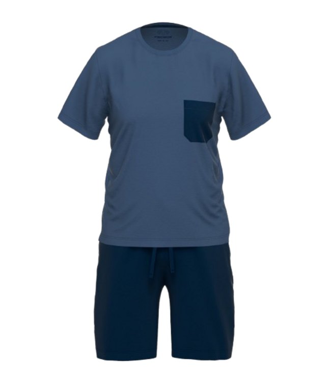 CECEBA Bamboo Short Sleepwear Blue Medium Solid