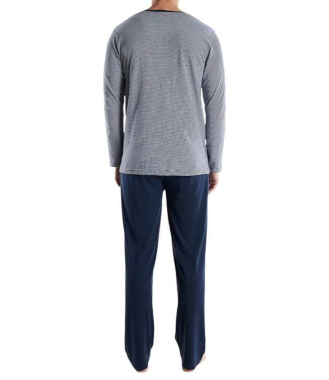 TOM TAILOR Nevada Long Pyjama Blue Dark Horizontal Stripes