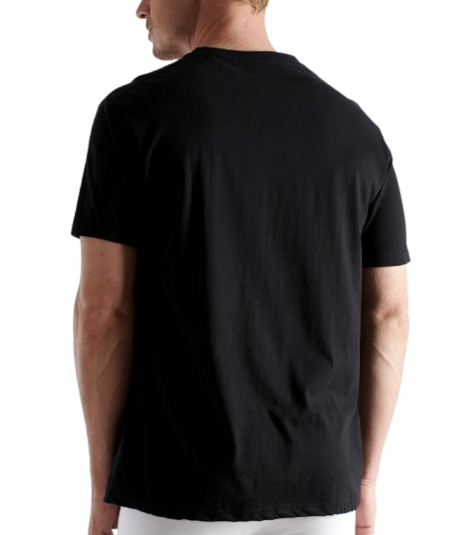 CECEBA Nevada T-Shirt 2P V-Neck Black Dark Solid