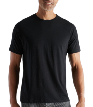 CECEBA Nevada T-Shirt 2P Crew-Neck Black Dark Solid