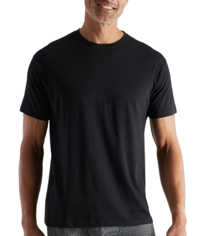 CECEBA Nevada T-Shirt 2P Crew-Neck Black Dark Solid