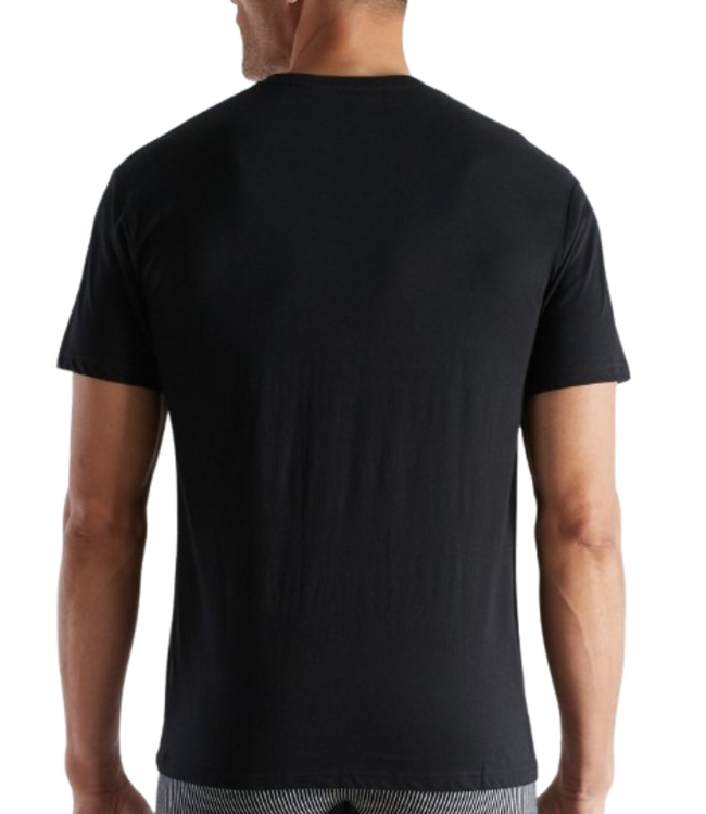 CECEBA Nevada T-Shirt 2P Crew-Neck Black Dark Solid