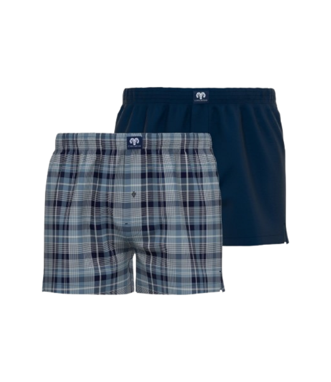 CECEBA Canadian Boxer Shorts 2P Blue Medium Check