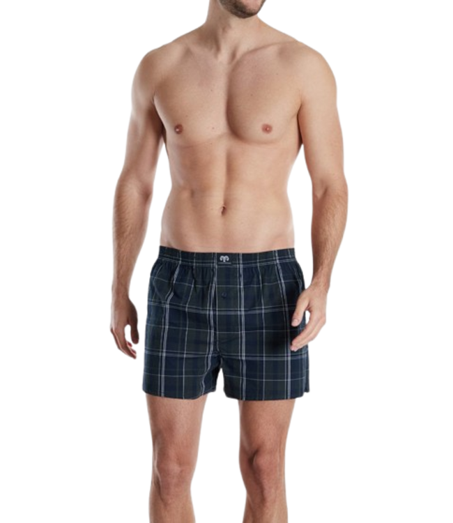 CECEBA Canadian Boxer Shorts 2P Blue Dark Check