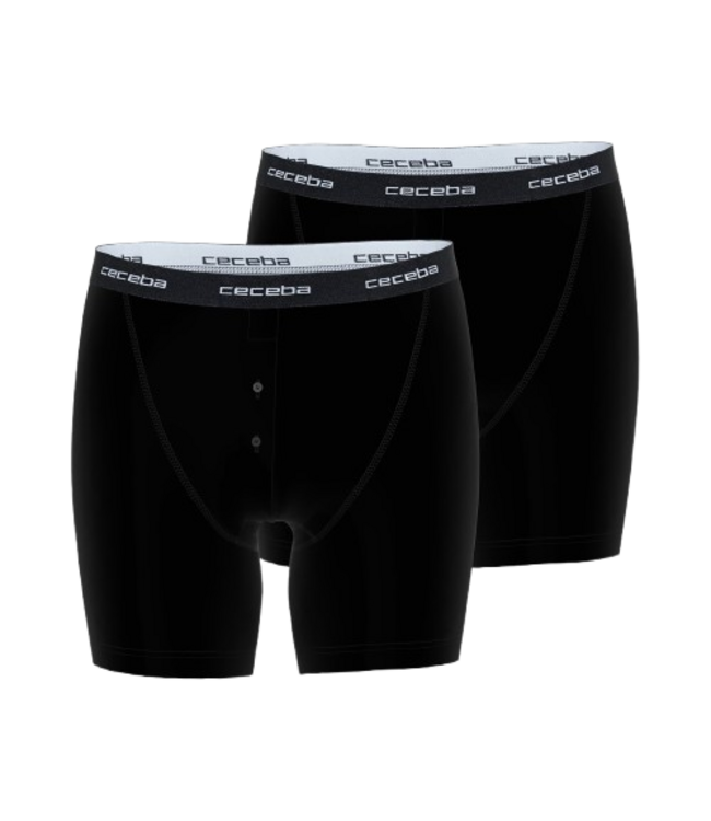 CECEBA New Classics Boxer Briefs 2P Black Dark Solid
