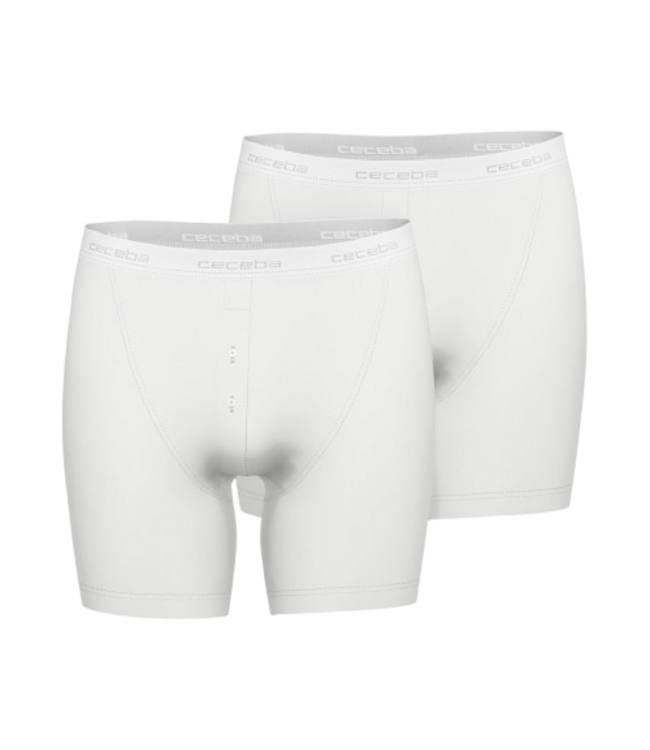 CECEBA New Classics Boxer Briefs 2P White Light Solid