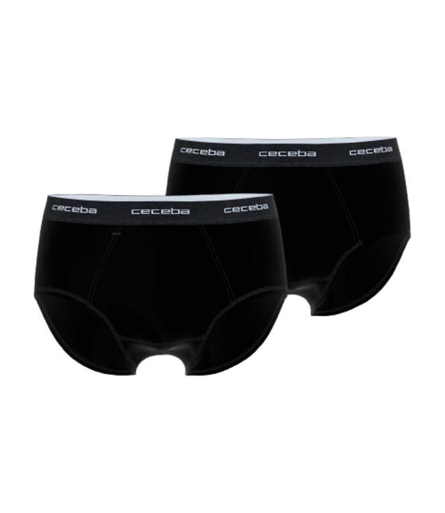 CECEBA New Classics Briefs 2P Black Dark Solid