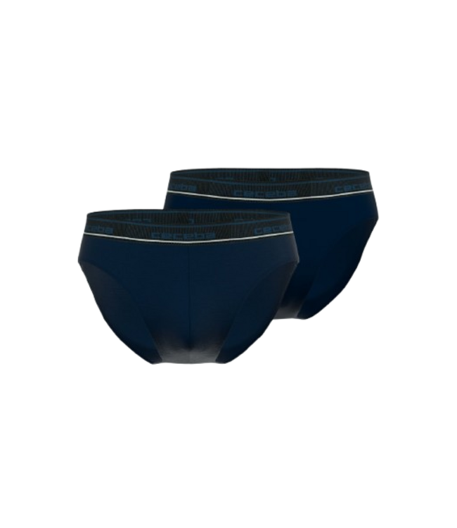 CECEBA Bamboo Briefs 2P Blue Dark Solid