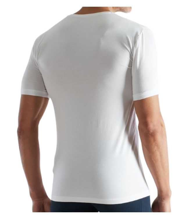 CECEBA Bamboo T-Shirt Crew-Neck White Light Solid