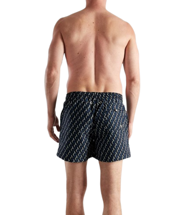 BUGATTI Amalfi Swim Shorts Short Black Dark Allover (Pre-order March 2026)