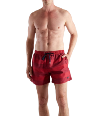 BUGATTI Amalfi Swim Shorts Short Red Medium Horizontal Stripes (Pre-order March 2026)