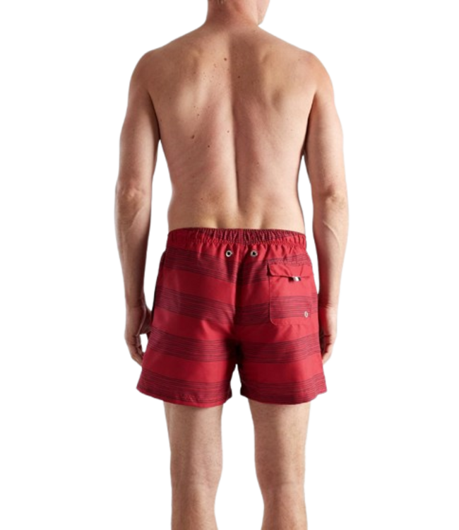 BUGATTI Amalfi Swim Shorts Short Red Medium Horizontal Stripes (Pre-order March 2026)
