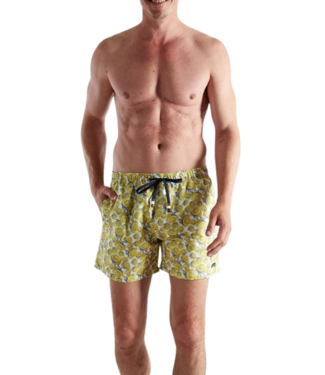 BUGATTI Amalfi Swim Shorts Short Yellow Medium Allover (Pre-order March 2026)