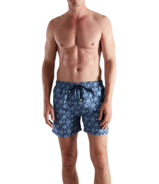 BUGATTI Amalfi Swim Shorts Short Blue Medium Allover (Pre-order March 2026)