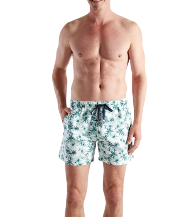 BUGATTI Amalfi Swim Shorts Short Green Light Allover (Pre-order March 2026)