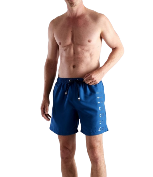 BUGATTI Amalfi Swim Shorts Middle Blue Medium Solid (Pre-order March 2026)