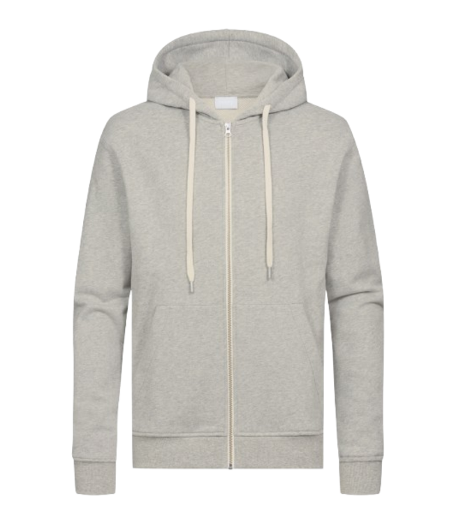 MEY Cotton Leisure Hoody Jacket Midgrey Melange
