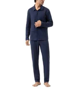 MEY Pure Night Long Pyjama Yacht Blue
