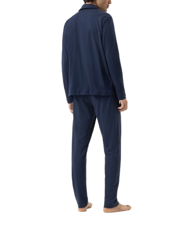 MEY Pure Night Long Pyjama Yacht Blue