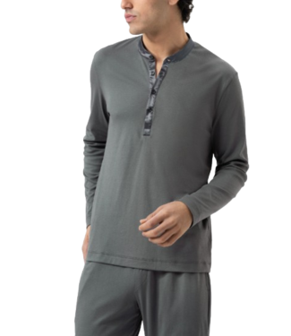 MEY Aarhus Henley Long Sleeve Quarz Grey