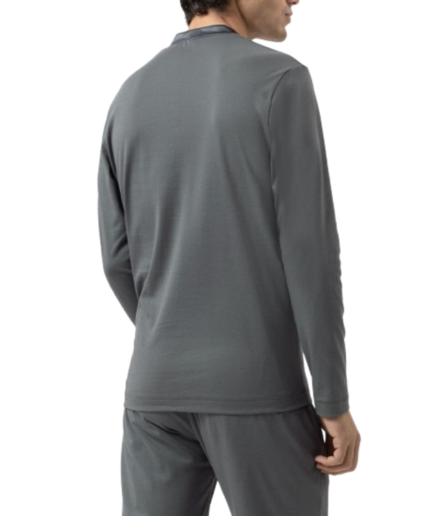 MEY Aarhus Henley Long Sleeve Quarz Grey
