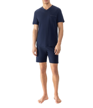 MEY Pure Night Short Pyjama Yacht Blue
