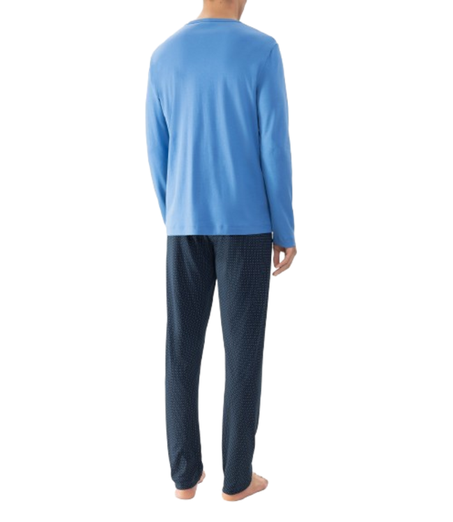 MEY Micro Blue Long Pyjama Recent Blue