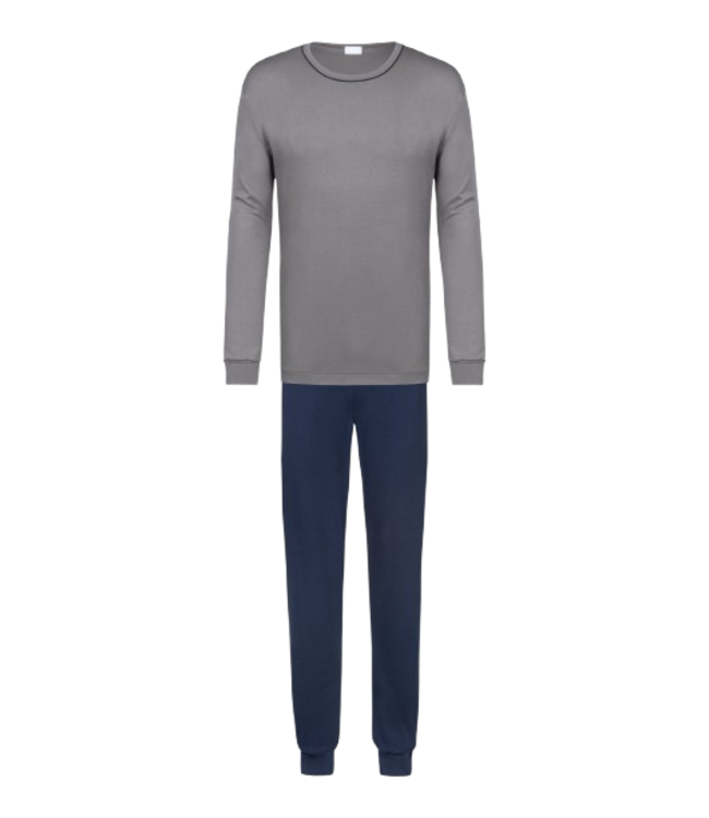 MEY Pure Night Long Pyjama Quarz Grey