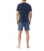 MEY Straight Short Pyjama Yacht Blue