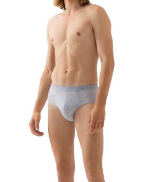 MEY Casual Cotton Men Briefs Light Grey Melange