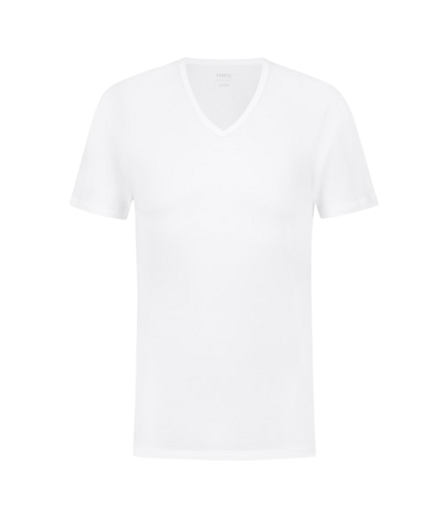 MEY Noblesse T-Shirt V-Neck White