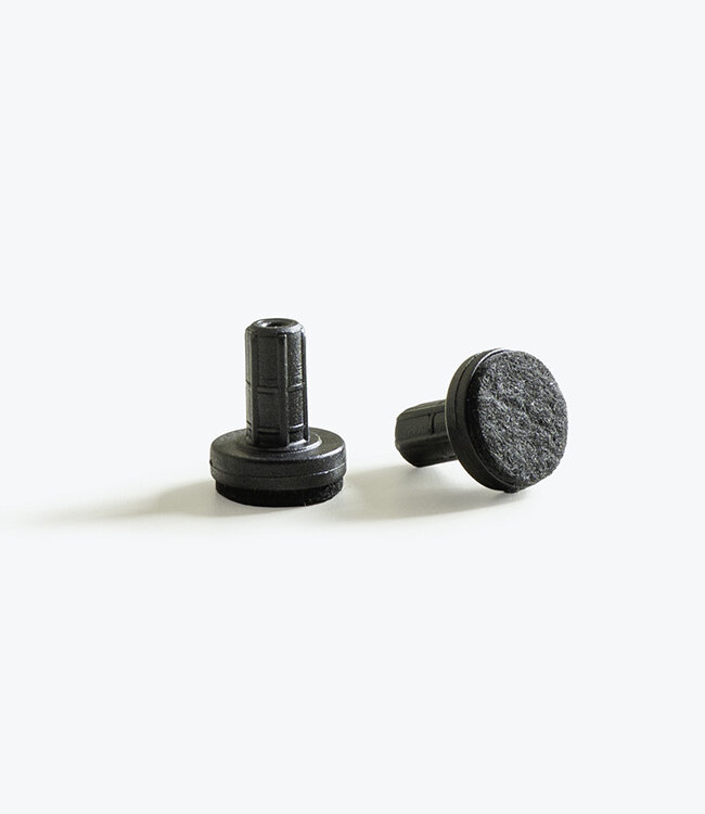 4x Montis vloerdop zacht voor Luna & Vico (aluminium draaivoet)