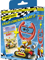 Bundle Pack Crazy Chicken Kart  2 (Code in a Box) + Racing Wheel Switch