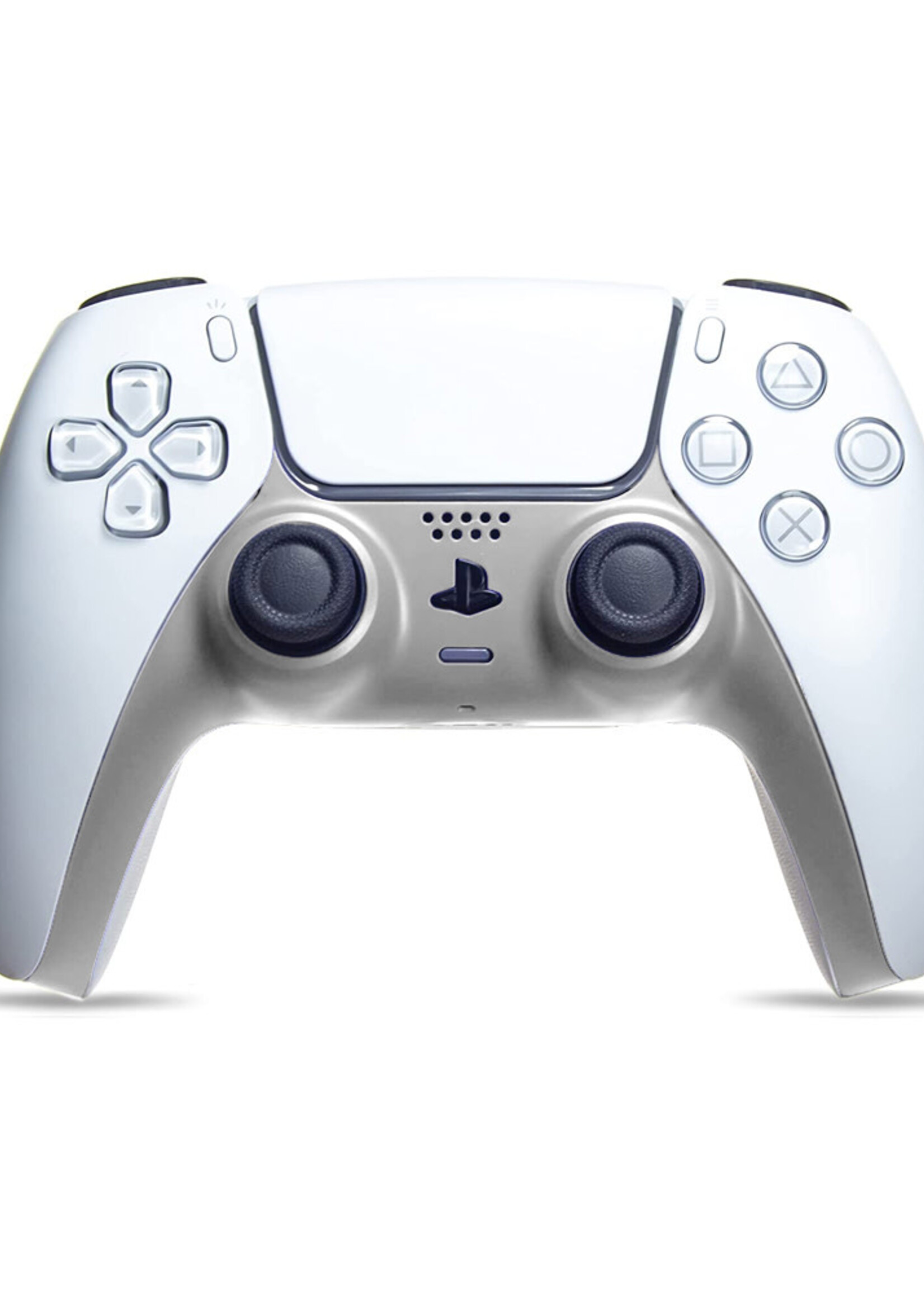 PS5 Controller Faceplate Zilver