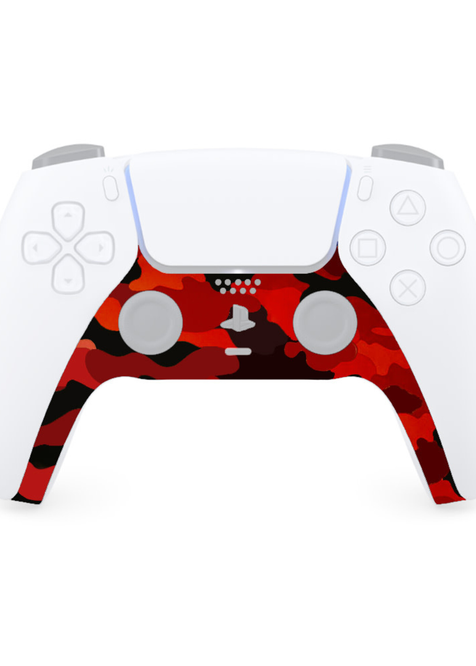 PS5 Controller Faceplate Camo Rood