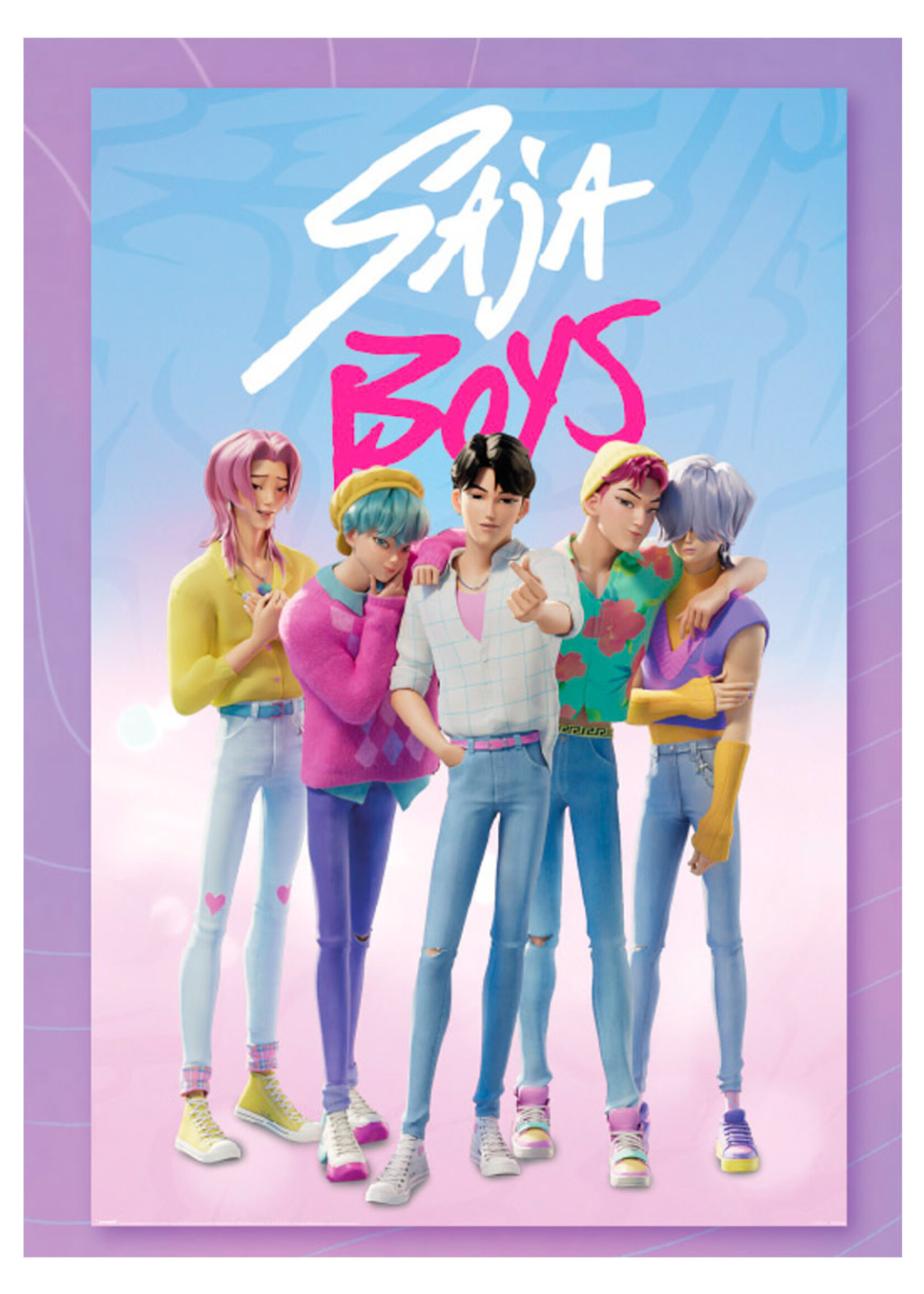 K-Pop Demon Hunters Saja Boys Poster 61x91cm