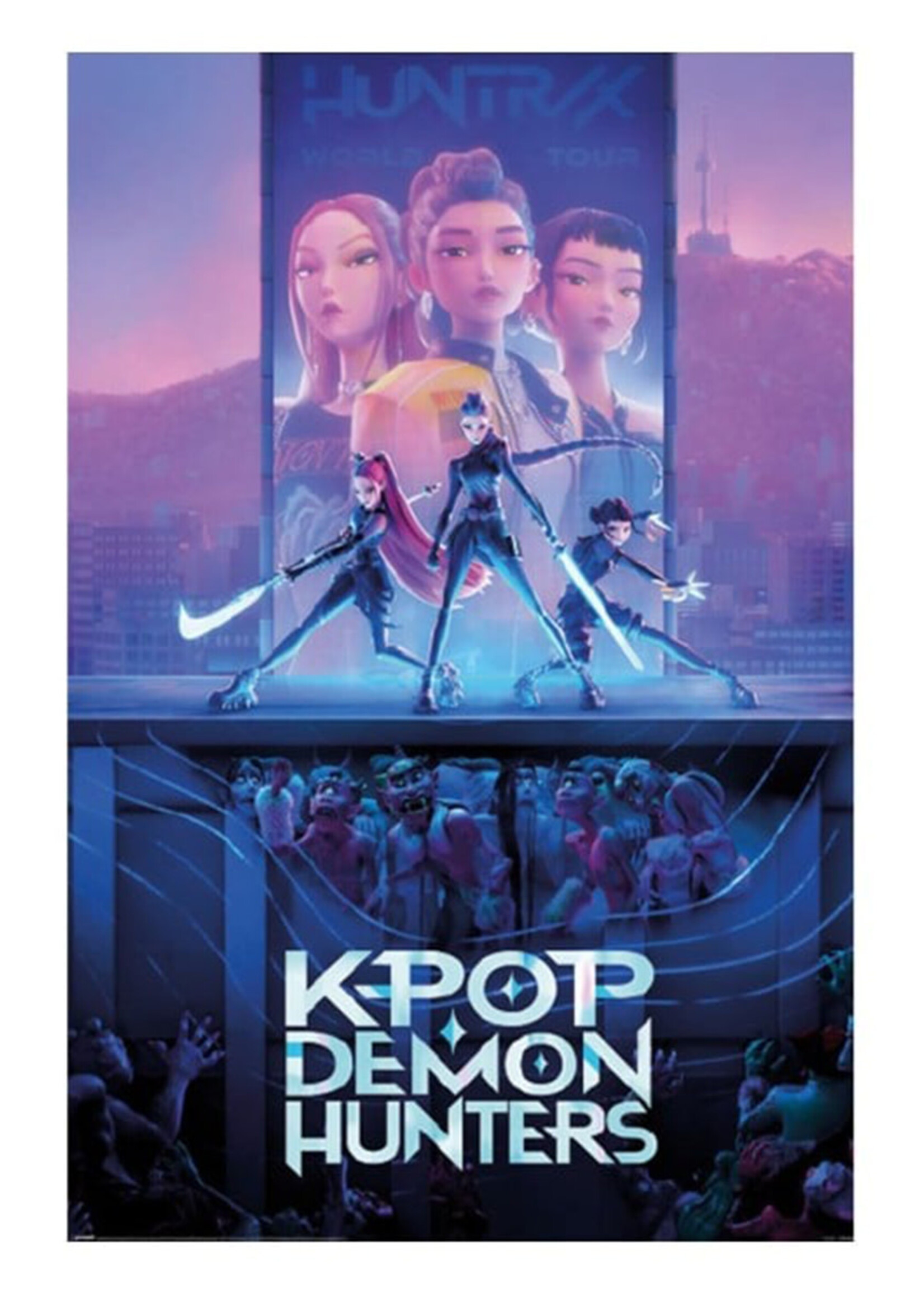 K-Pop Demon Hunters Key Art Poster 61x91cm