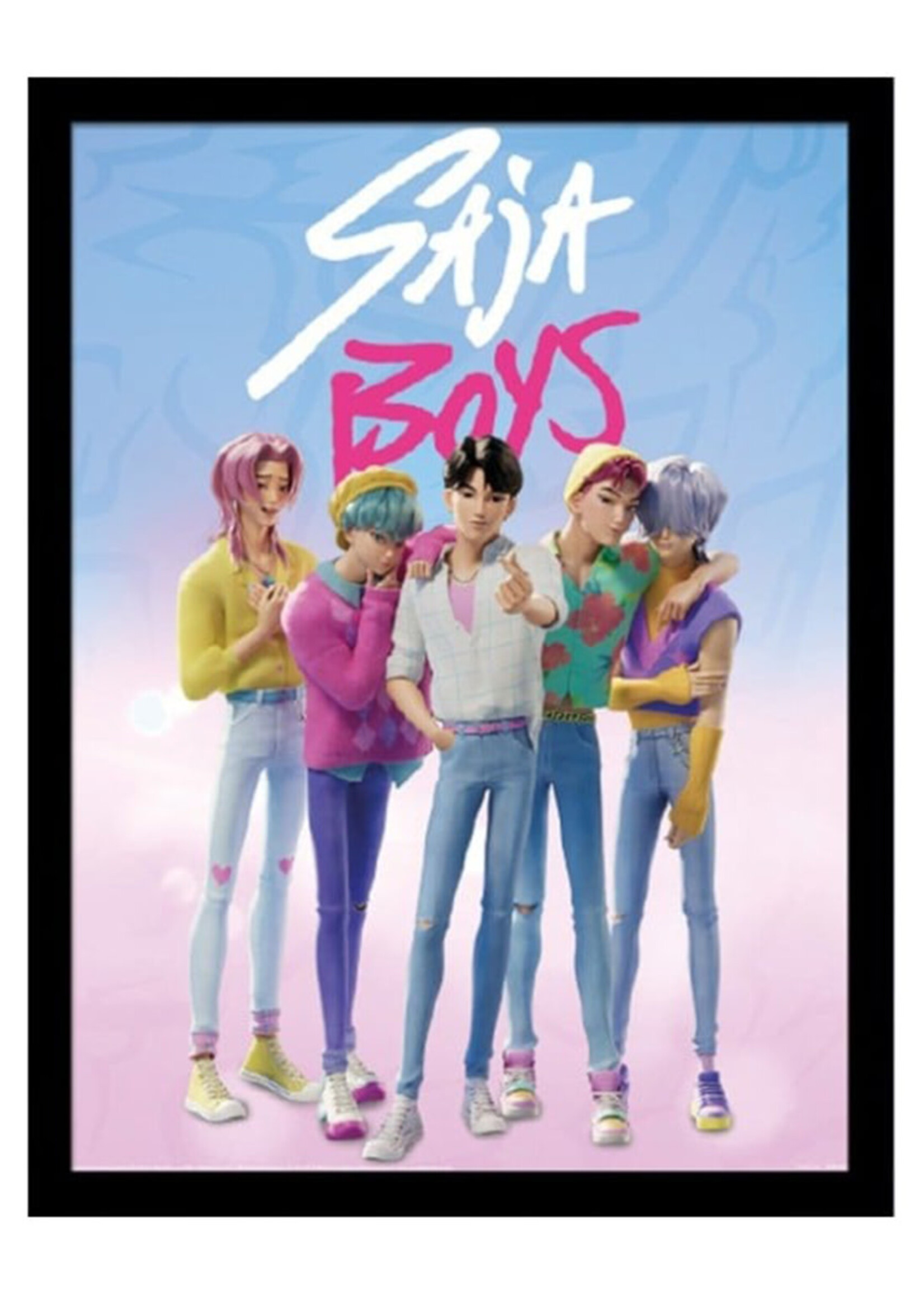 K-Pop Demon Hunters Saja Boys Collector Print 45x35cm