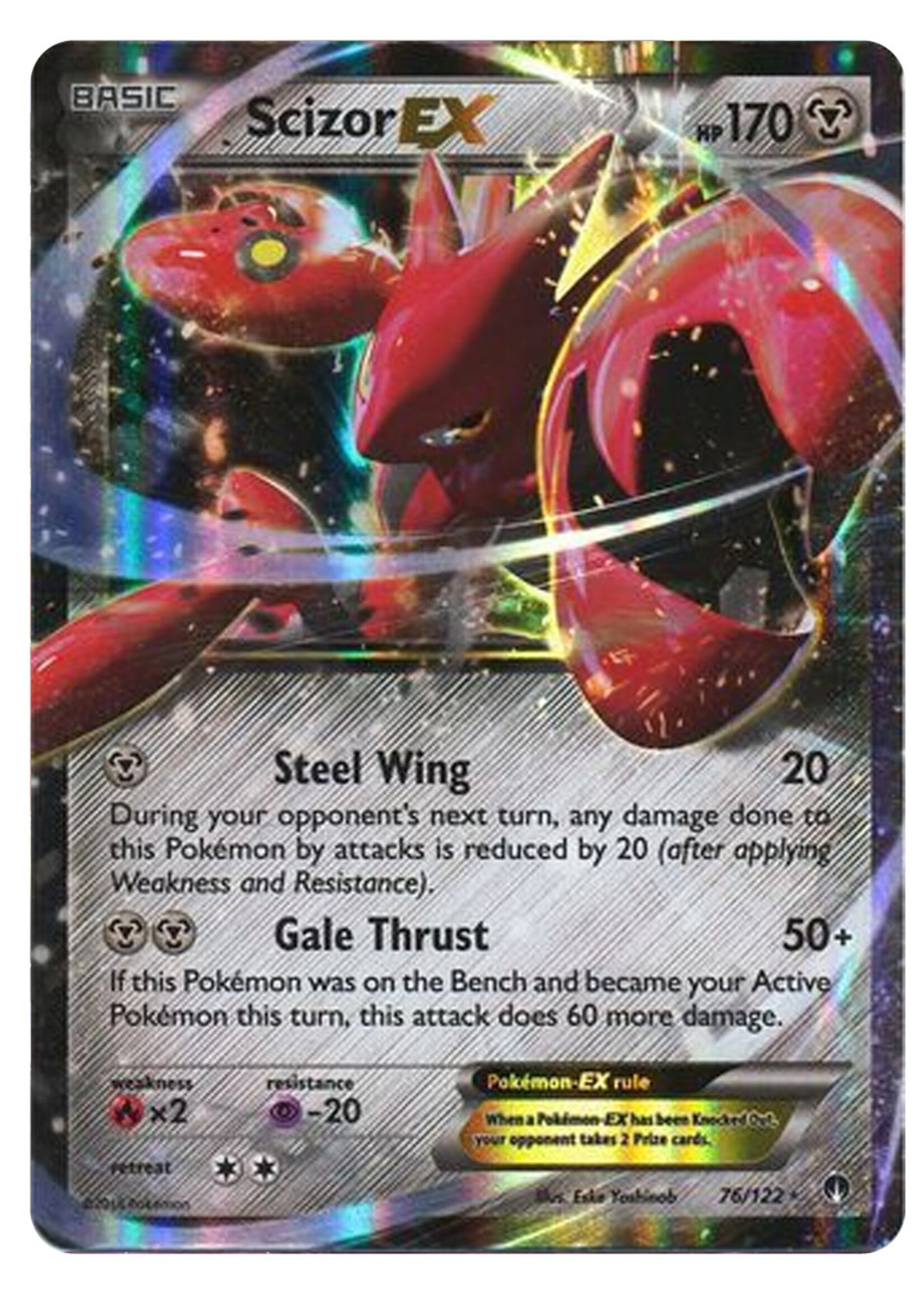 Scizor EX 76 (BKP): light played